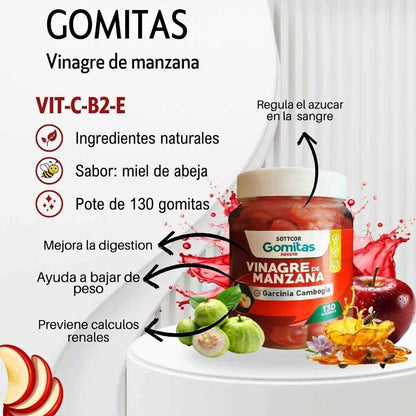 GOMITAS DE VINAGRE DE MANZANA