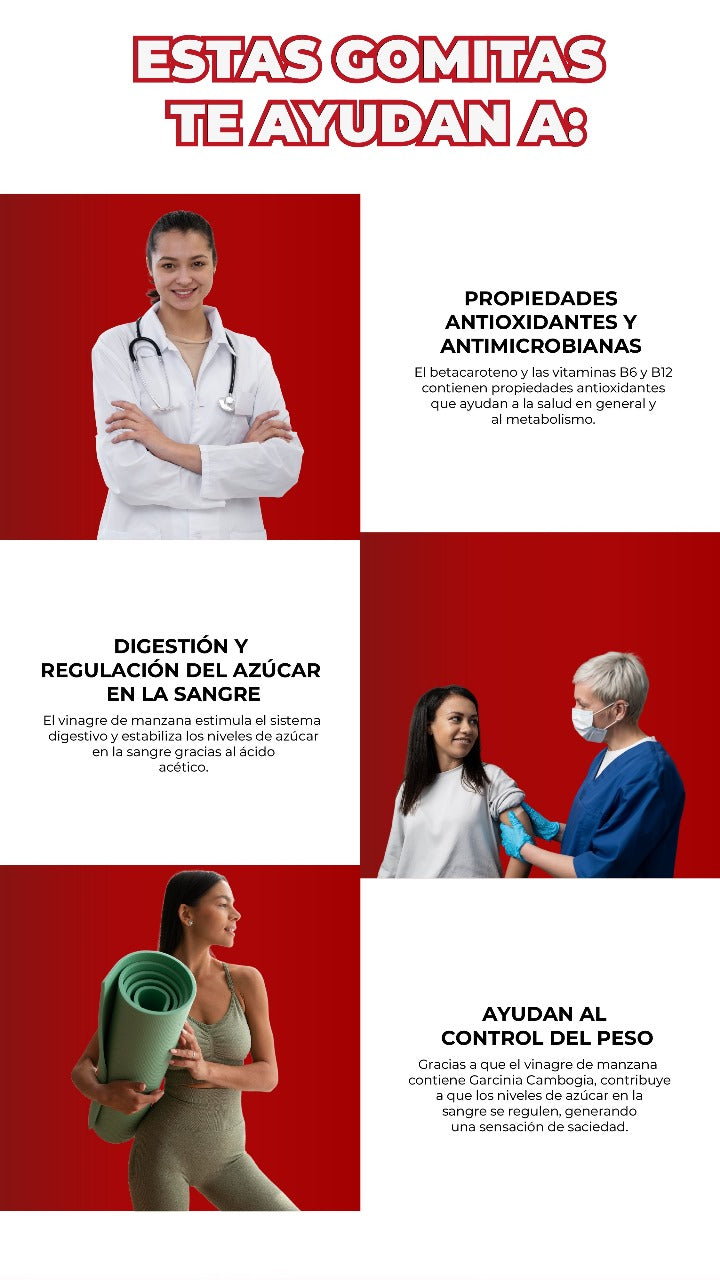 GOMITAS DE VINAGRE DE MANZANA