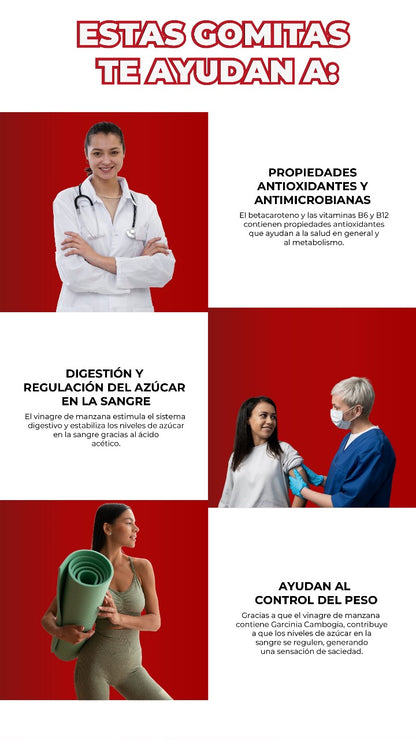 GOMITAS DE VINAGRE DE MANZANA