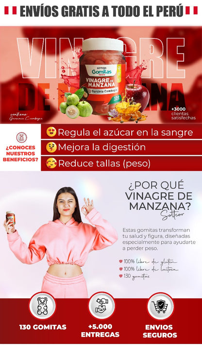 GOMITAS DE VINAGRE DE MANZANA