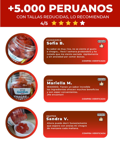 GOMITAS DE VINAGRE DE MANZANA